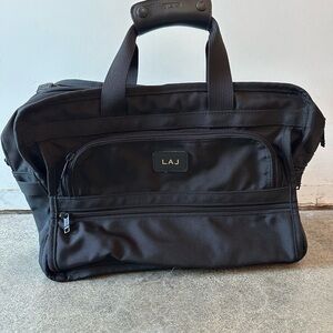 Tumi Black Brief Organizer travel bag laptop satchel